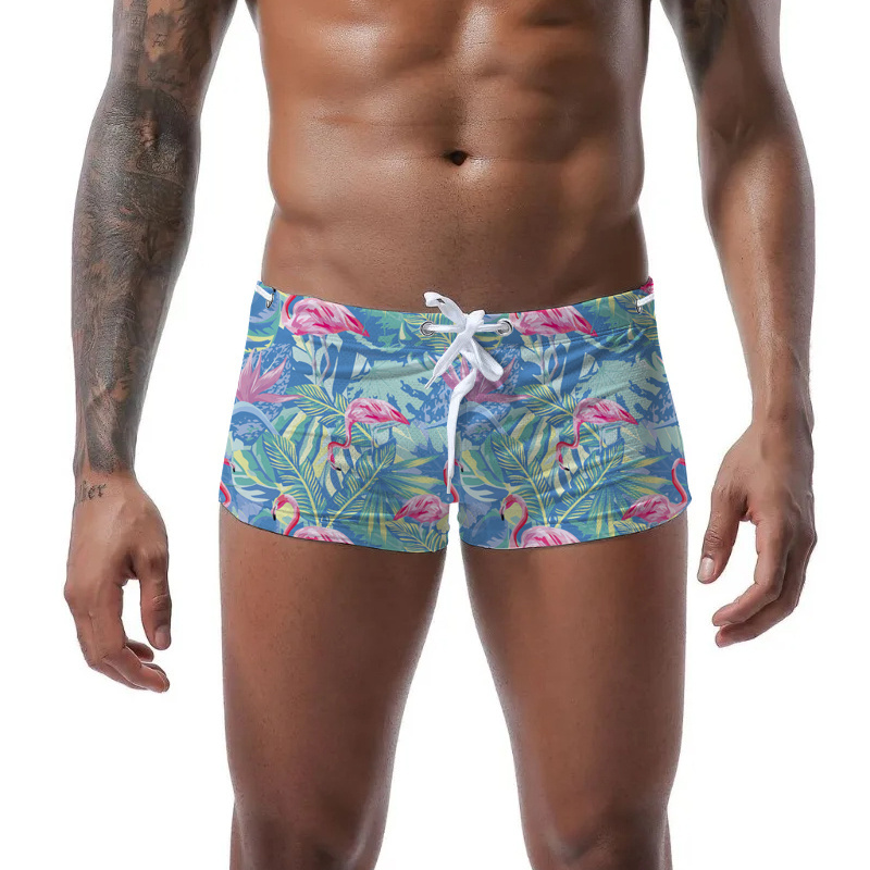 New Fashion Design High Quality Summer Printed Beachwear Mens Shorts Swimming Trunks Briefs Swimwear