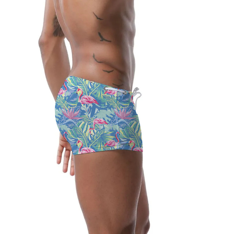 New Fashion Design High Quality Summer Printed Beachwear Mens Shorts Swimming Trunks Briefs Swimwear