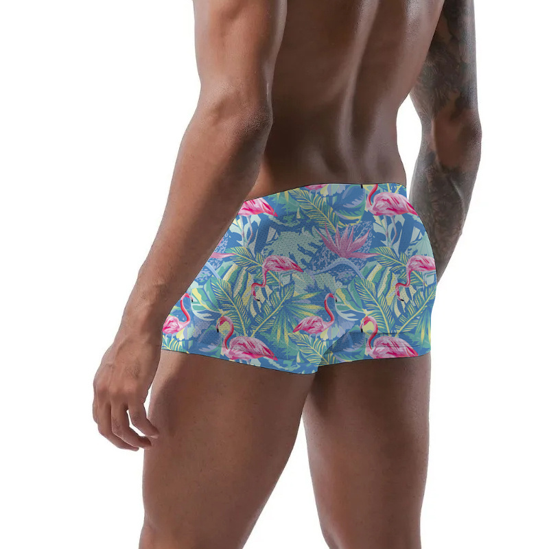 New Fashion Design High Quality Summer Printed Beachwear Mens Shorts Swimming Trunks Briefs Swimwear