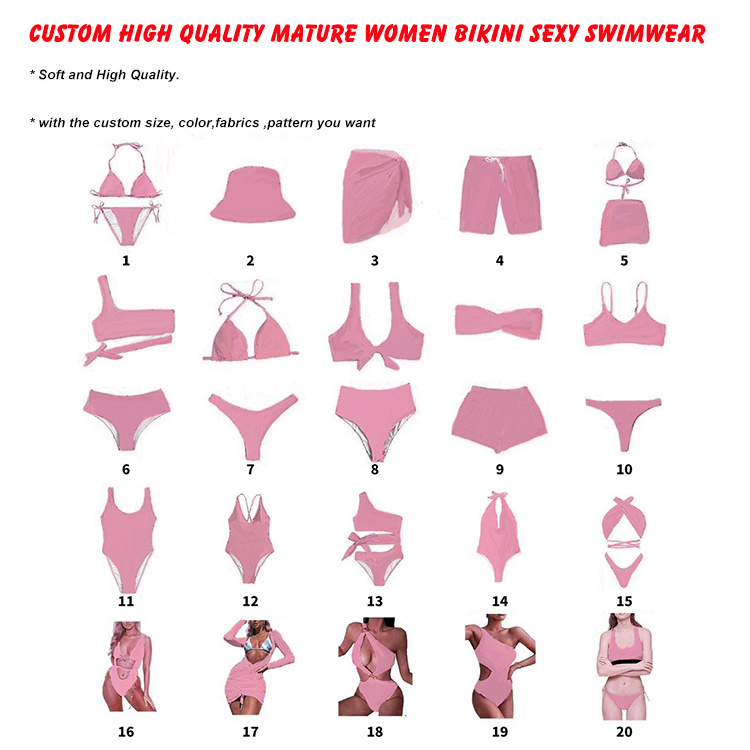 Custom Private Label Woman Swimwear Sexy Beach Girl Mini Micro Bikini Bathing Suits Cover Ups String Bikini