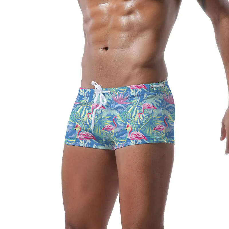 New Fashion Design High Quality Summer Printed Beachwear Mens Shorts Swimming Trunks Briefs Swimwear