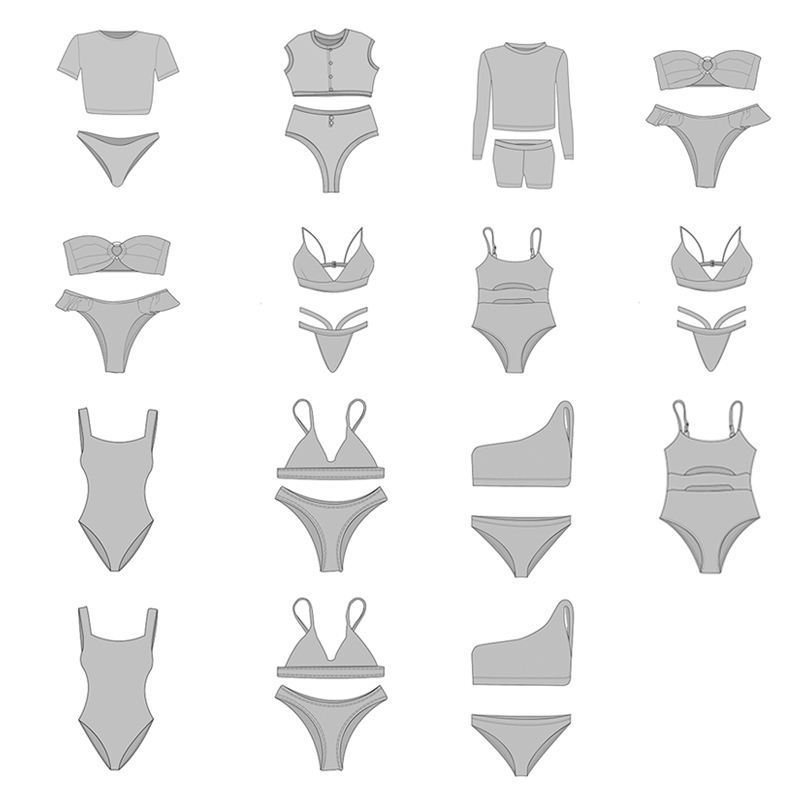 Custom High Quality Private Label Logo Fitness Sexy Swimsuit Women Bikini Swimwear Bathing Suit Micro Mini Bikini Polyester