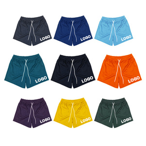 Custom 5 inch poly basketball short plain design double layer training designer track summer men s mesh short gym shorts