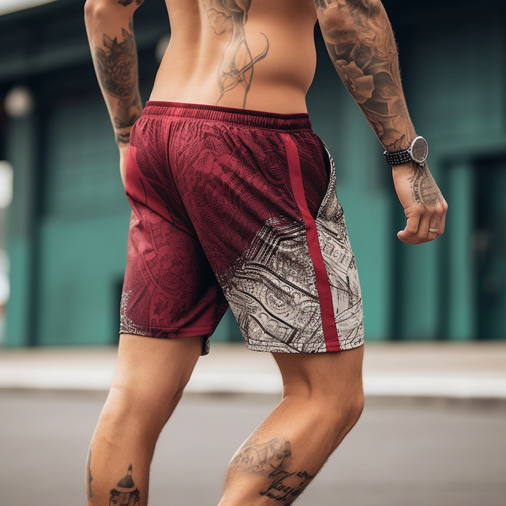 OEM men's beach shorts Print Breathable Stretch Athletic Casual Beach Pants board shorts Cargo Shorts Sports