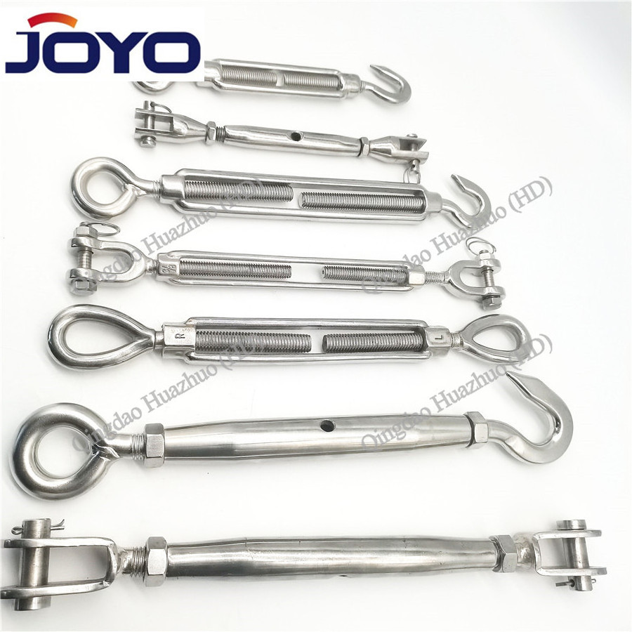 high quality rigging JIS frame type stainless steel 304  turnbuckle with eye and hook