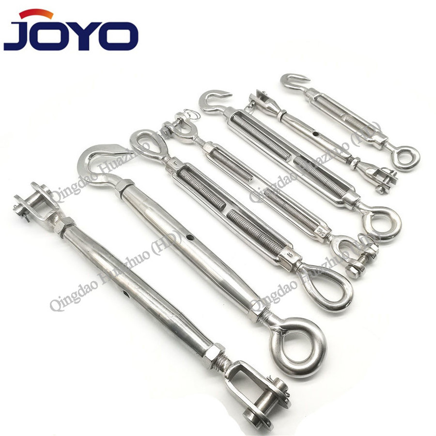 high quality rigging JIS frame type stainless steel 304  turnbuckle with eye and hook