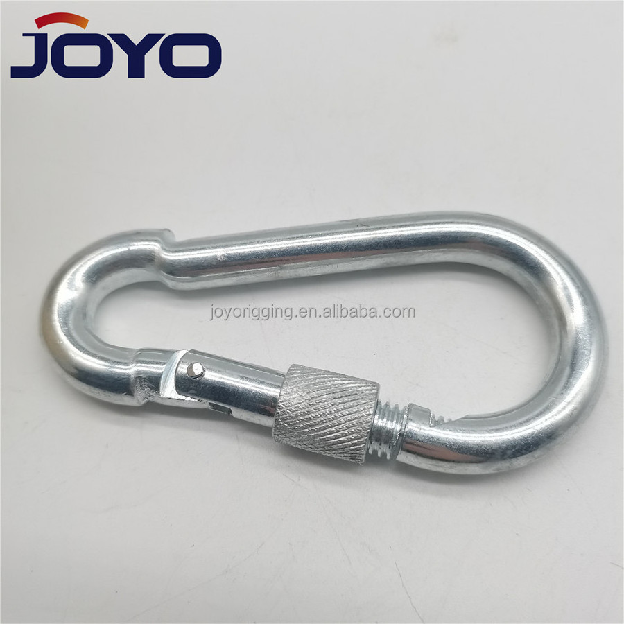 China manufacturer ss304 or ss316 Carabiner Safety Climbing stainless steel Snap Hook With Screw...