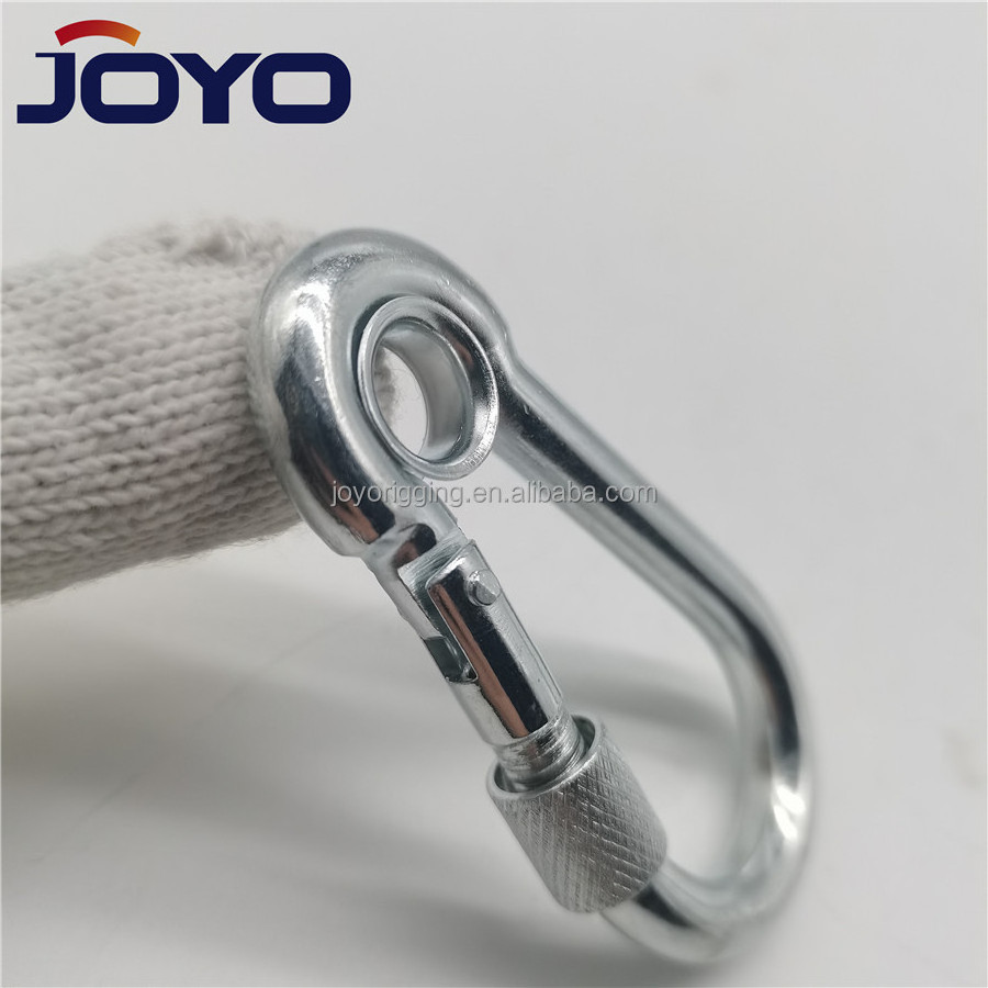 China manufacturer ss304 or ss316 Carabiner Safety Climbing stainless steel Snap Hook With Screw...