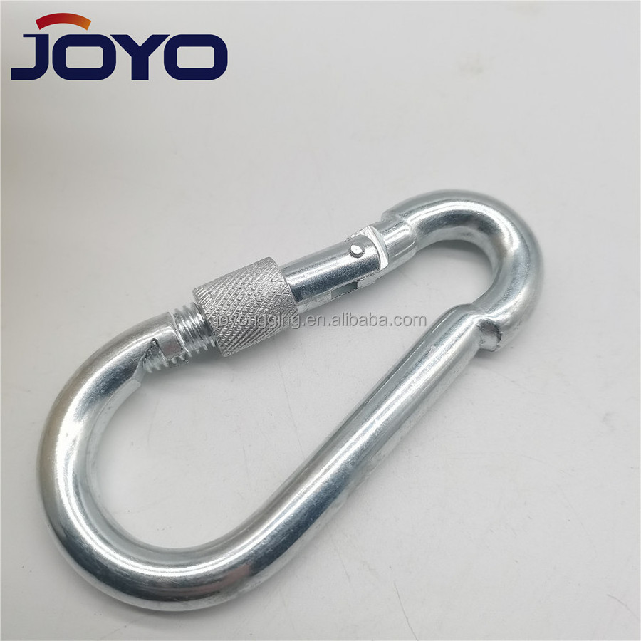 China manufacturer ss304 or ss316 Carabiner Safety Climbing stainless steel Snap Hook With Screw...