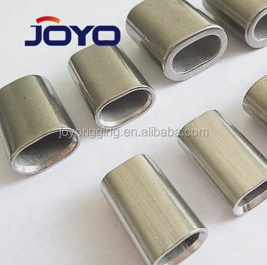 High quality stainless steel Rigging crimp Sleeves ss316 ferrules for wire rope sling...