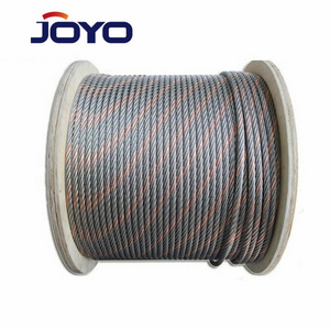 elevator rope,High quality real sisal rope core inside 8X19S+FC   11mm  elevator wire rope