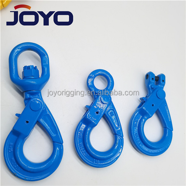 G80 G100  swivel Self locking safety  Lifting  hooks european type,CE certification,ISO9001:2015...