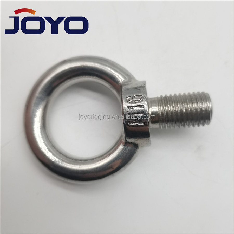 China manufacturer stainless steel 304 or stainless steel 316 stainless steel Din580 lifting Eye Bolt,ISO9001:2015 Certificate