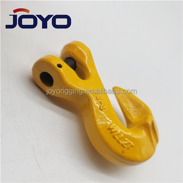 G80 High Quality Rigging Drop Forged Alloy steel Chain shortening Lifting Clevis Grab hook with wing