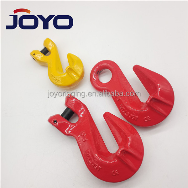 G80 High Quality Rigging Drop Forged Alloy steel Chain shortening Lifting Clevis Grab hook with wing