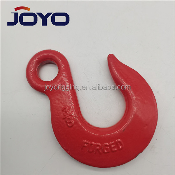 High quality rigging galvanized drop forged carbon steel or alloy steel  324 lifting eye slip hook