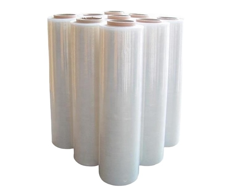 Clear stretch film 450mm width 20mic thickness 320m length 2.5kg G.W. rolls hand wraps for pallet wrapping