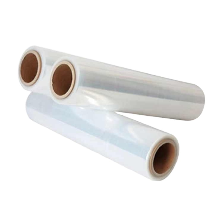 Freely provide Sample pe Wrapping Pallet Stretch Film Packaging Shrink Film Wrap Roll Hand Clear Plastic Film Transparent Soft