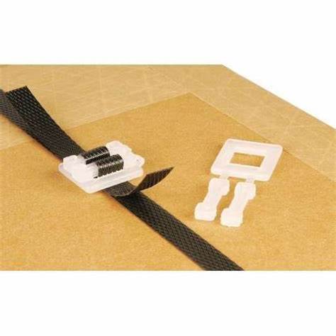 15 mm transparent white Plastic Buckles For PP Strapping band bundling plastic clips for PP belt PP tape