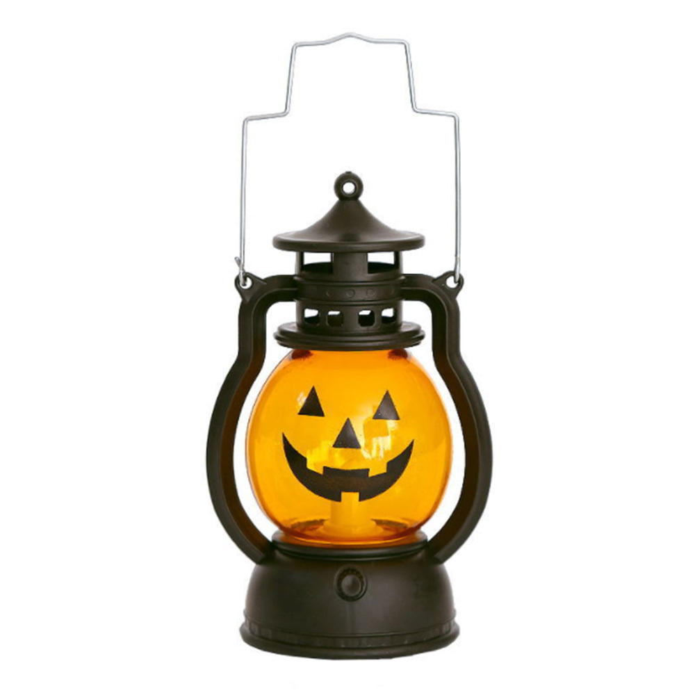 Halloween Lampshade Camping Barn Lamp Home Party Bar Led Light Pumpkin Plastic Lantern