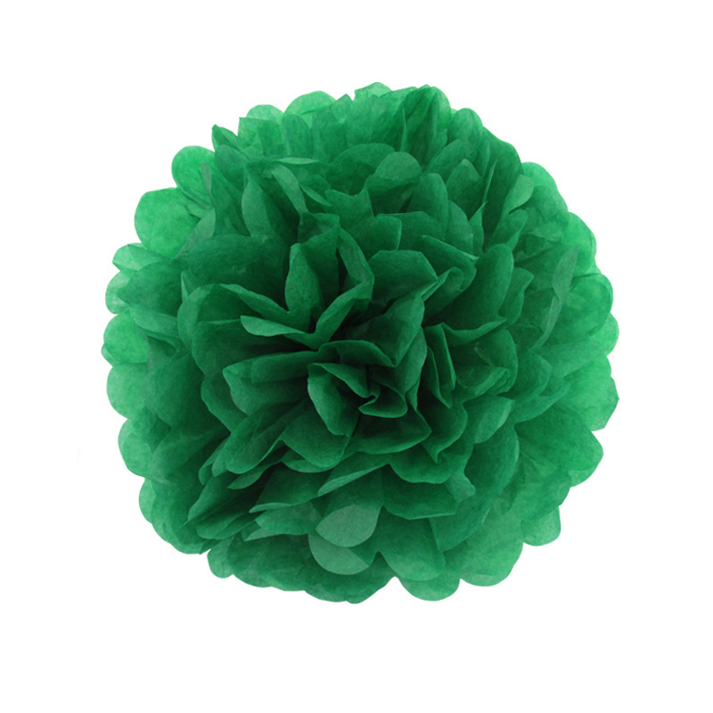 Wedding party decorative hanging 4 inch Tissue Paper Flower Pom Pom Garland for birthday wedding party