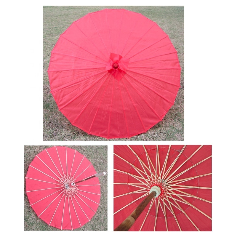 32 Inches Party Wedding Decoration Fabric Parasols Bridal Umbrella