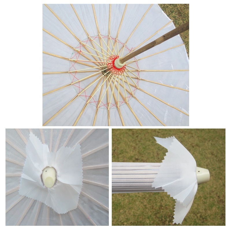 Party wedding decoration diameter 60cm white paper parasols bridal umbrella