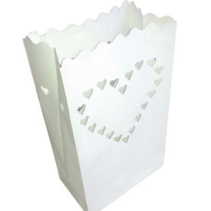 Heart Style Luminary Non-flammable Wedding Valentine's Day Camping Candle Bags