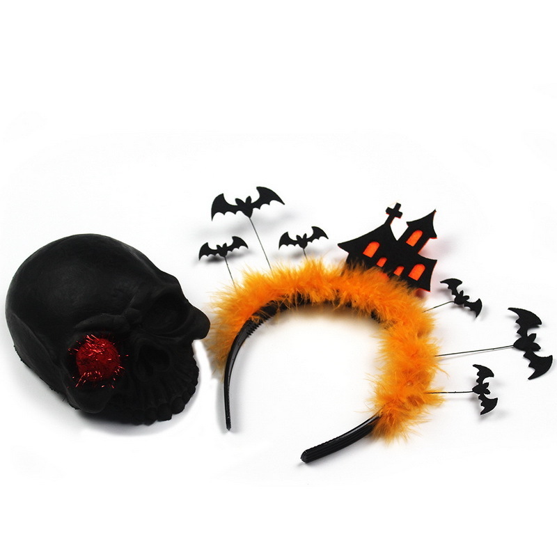 Halloween Black Bat Headband Costume Accessory Hair Hoop Party Halloween Decoration for Women Girl Kids