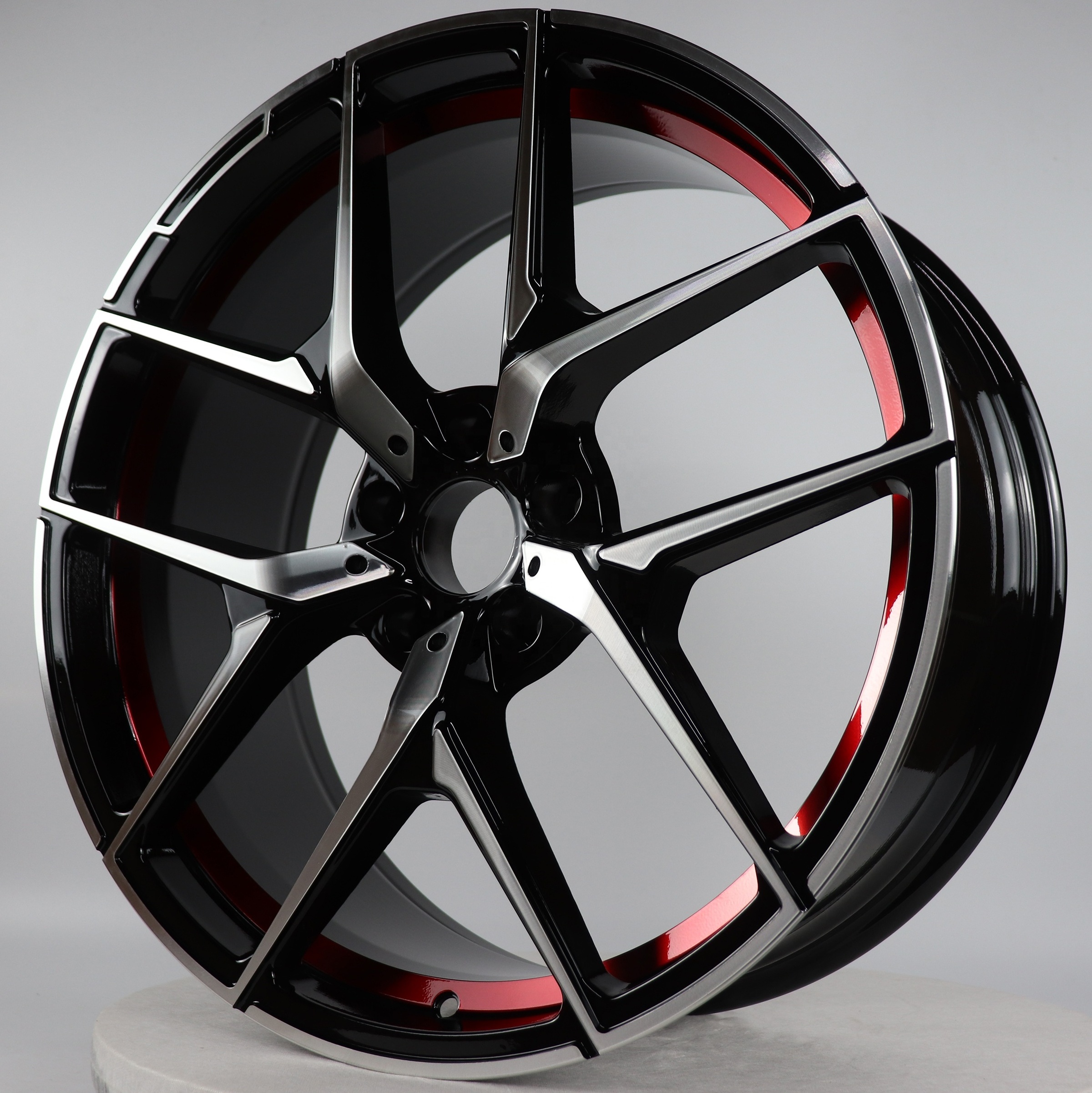 YC2T160 New arrival 18 19 20 high-performance 5*100-120 factory price MB MS MG vip custom passenger car wheels