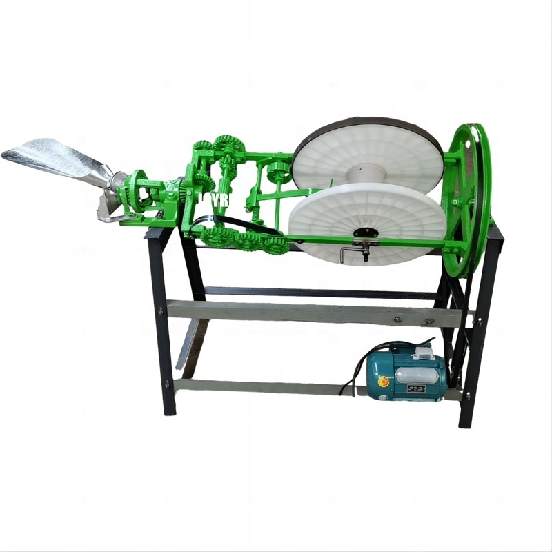 Low price small 2 strands hay straw rope making knitting machine coconut fiber rope making machine