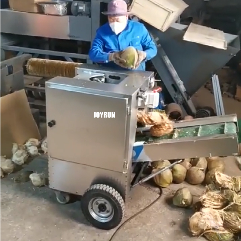 Automatic coconut husk remover / Coconut shell removing machine / Coconut shell peeling machine