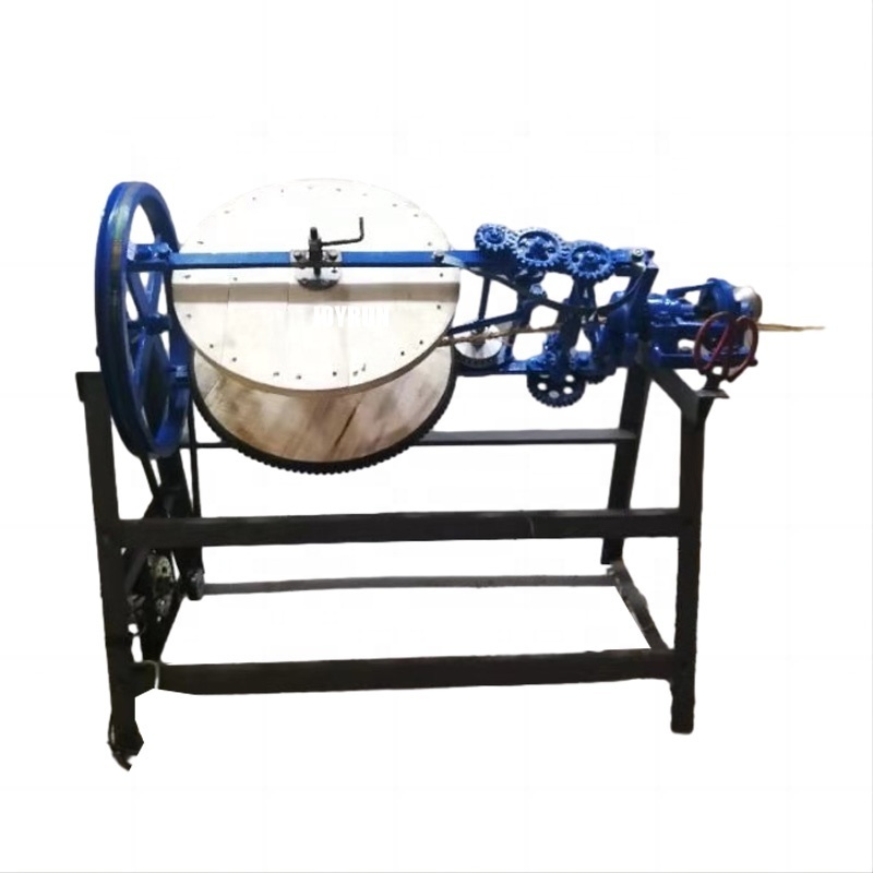 Low price small 2 strands hay straw rope making knitting machine coconut fiber rope making machine