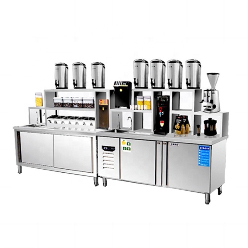 Commercial Automatic Bubble Tea Counter / Perfect customize drink station bubble tea counter and milk tea equipment