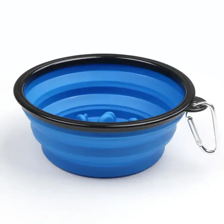 Wholesale Pet Slow Food Bowl Dog Slow Eating Slow Food Choking Dog Bowl Outdoor Portable Folding Bowl Pet Products