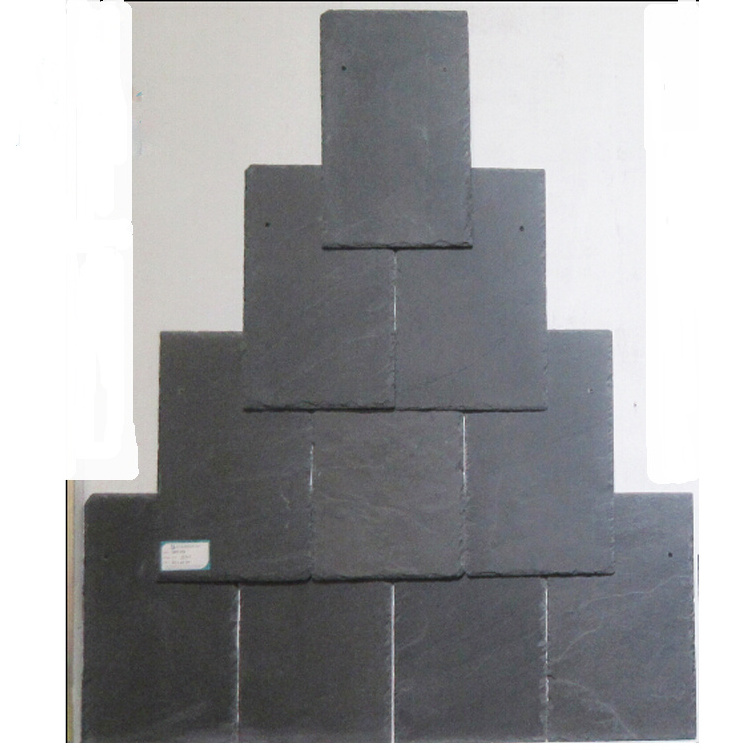 Natural black slate roofing tile french roof tile black