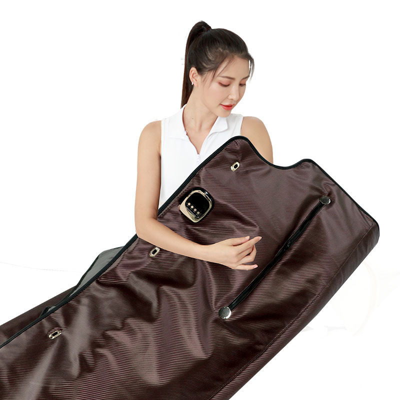 Customization PU Leather Infrared  Sauna Blanket Detox Body Wrap Slimming Infrared Thermal Blanket for Weight Loss