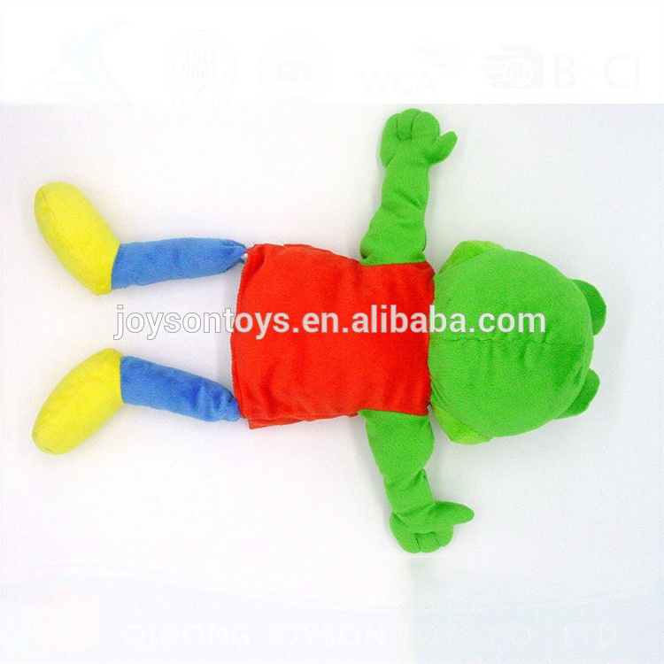 Wholesale Custom Polyester Plush Animal Frog Hand Puppet For Adult