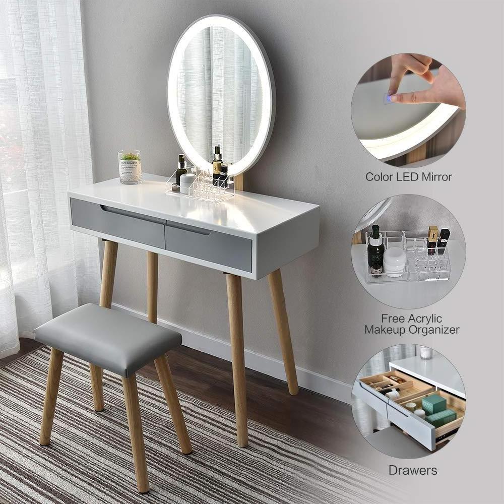 zpatero dresser silvert for bedroom wood light wood tocador de princesa multifuncional mueble  makeup vanities furniture