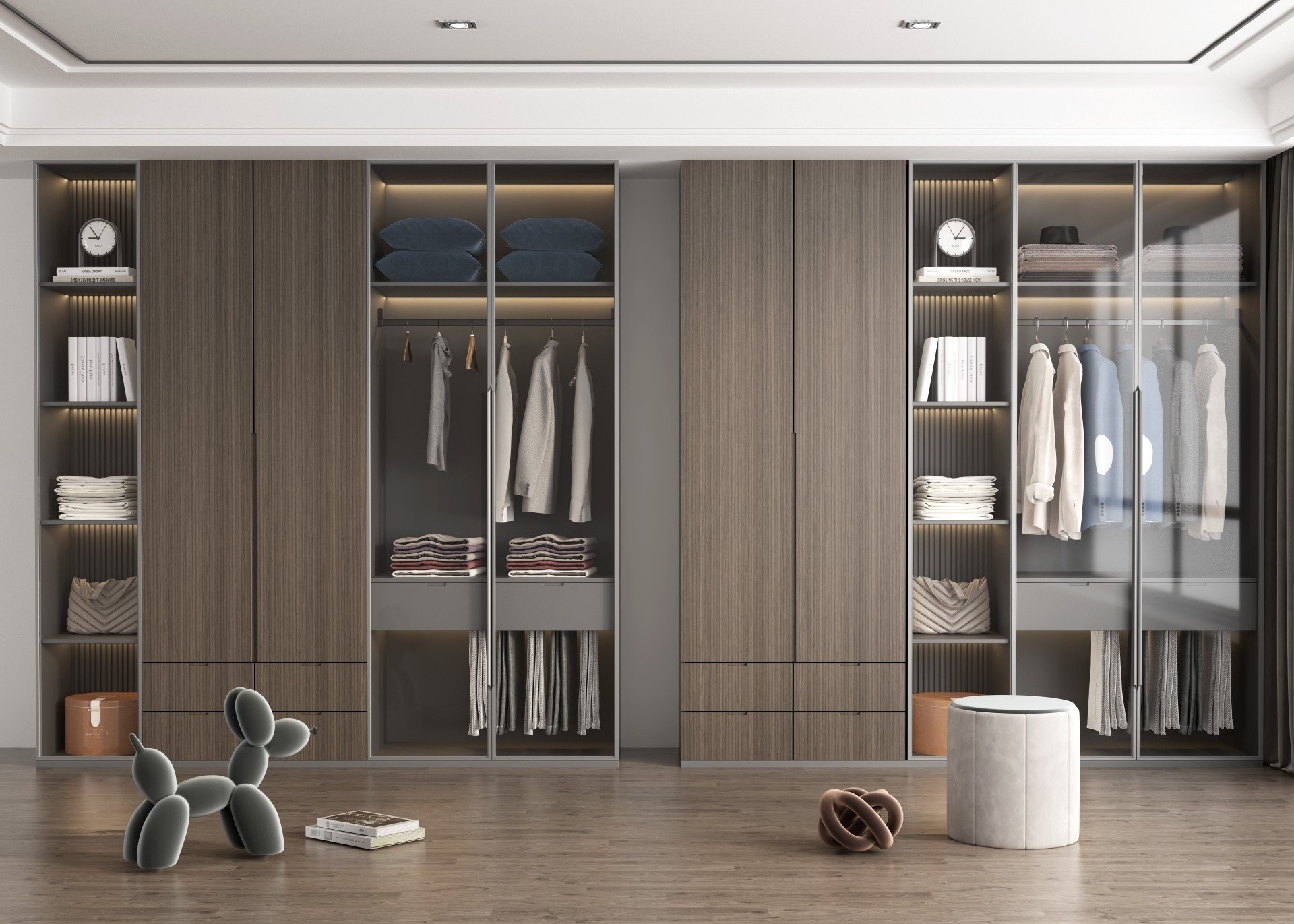 Factory Customized Of MDF Bedroom Closet For Cheap Wooden Customized Cloth Modern Bedroom Wardrobes