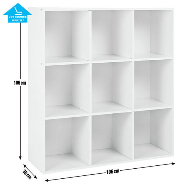 2024 modern wood bookcase book storage 3-Tier bookshelf tall bookcase sturdy wood with closed back panel white