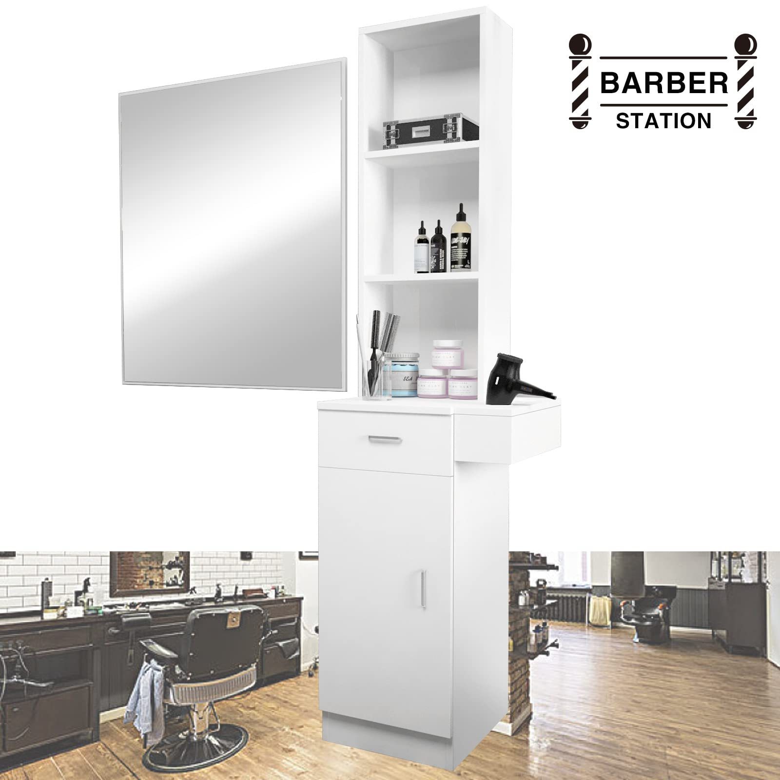 nail desk salon furniture beauty salon equipment hairstylist mesa de uas para table salon maison double sided stations