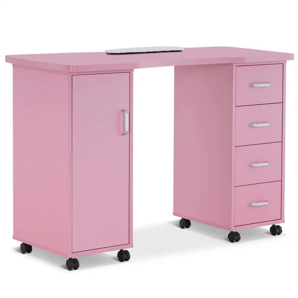 Nail Table Portable Manicure Station Desk for Spa Beauty Salon Furniture Technician With Storage Drawer