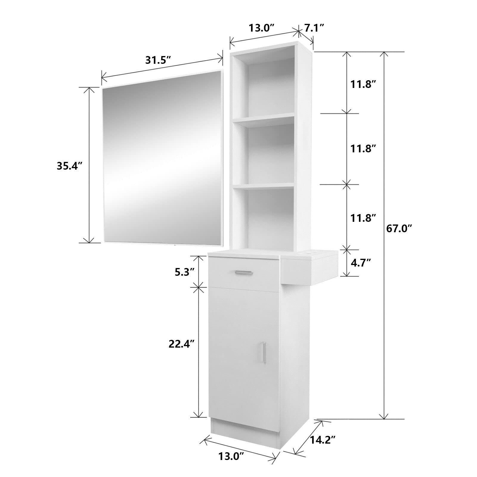 nail desk salon furniture beauty salon equipment hairstylist mesa de uas para table salon maison double sided stations