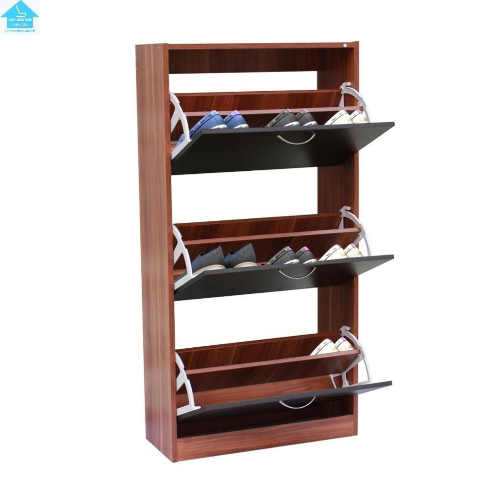 Fashion simple style tall shoe rack storage cabinet shoe shelf 3 tier layer design