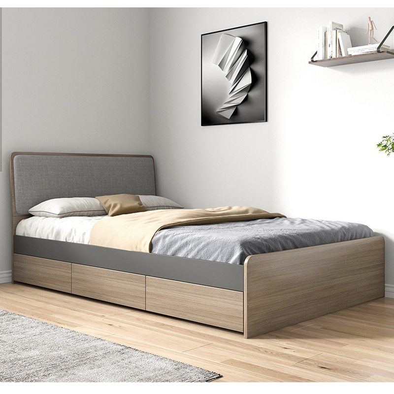 simple design furniture MDF kid single bed with drawer bedroom sets bedroom furniture camas de madera