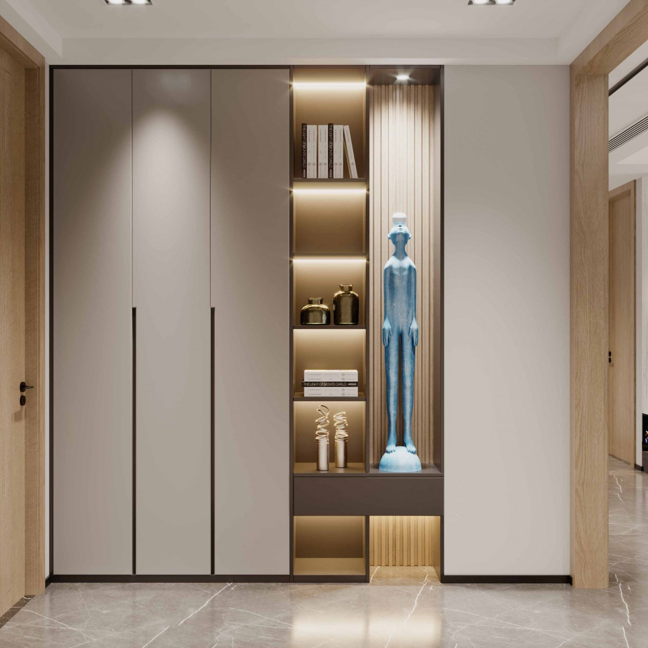 Armoire mirror hanging   wardrobe bedroom furniture  wardrobe armoire closet with doors and drawers for hotel bedroom