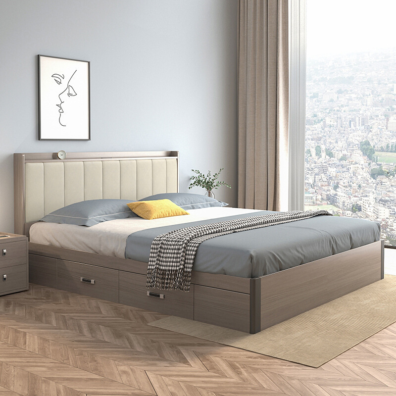 simple design furniture MDF kid single bed with drawer bedroom sets bedroom furniture camas de madera