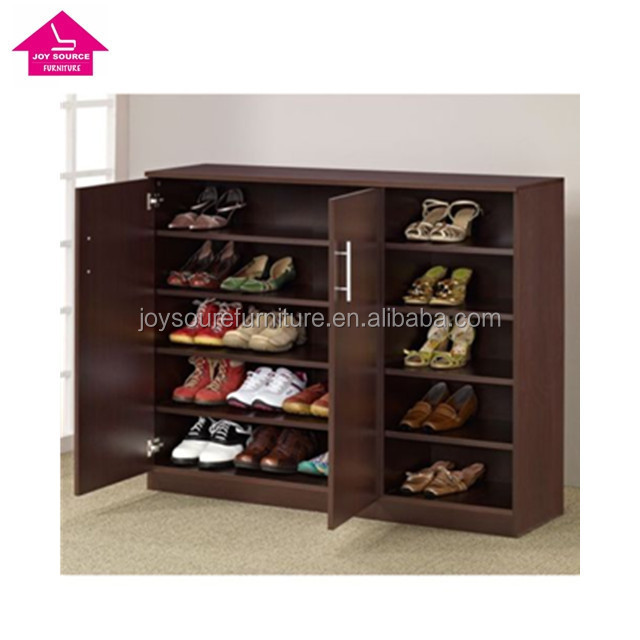 Large Wood Shoe Cabinet Storage Rack Organizer