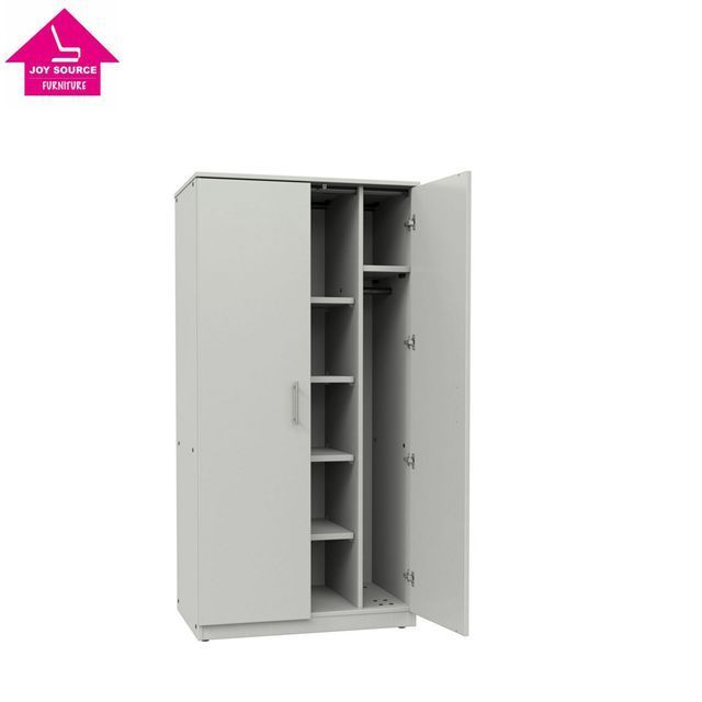 White Wooden Wardrobe Closet with Non Locking Doors armoire closet wardrobe